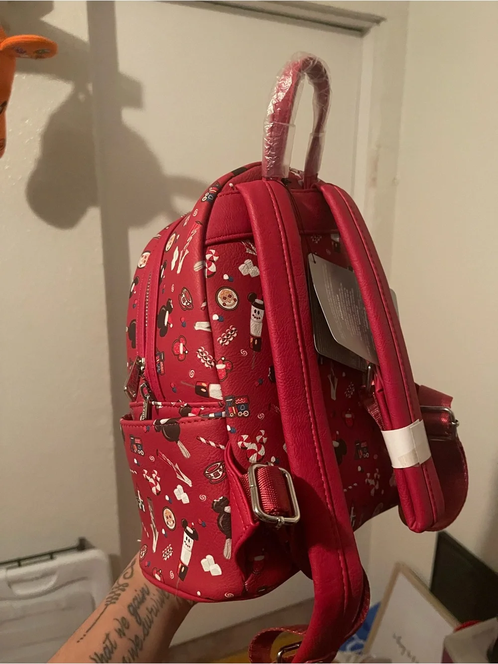 Loungefly Kids Red Disney Icon Mini Backpack